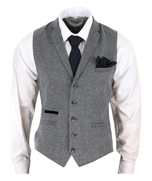Costume Noir Homme 3 pièces Style Gatsby années 20 Peaky Blinders Ganster Rayures Fines Coupe ajustée 