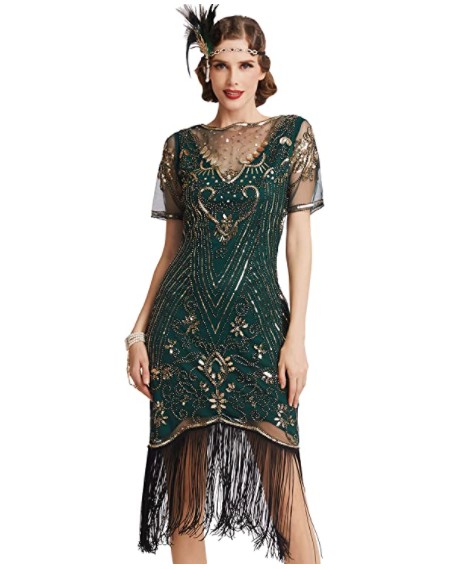 Fun Shack Robe Annee 20 Femme Gatsby, Robe Année 20 Femme, Robe Charleston  Femme Annee 20, Déguisement Femme Charleston, Robe Gatsby Femme Annee 20,  Costume Annee 20 Femme, Robes Charleston Taille S : : Mode