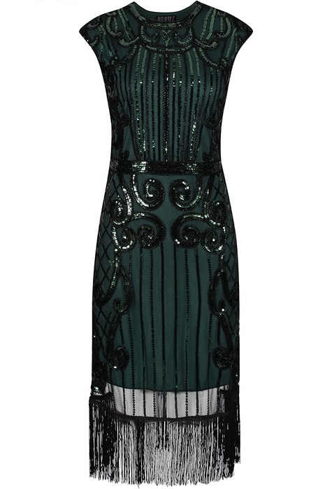 keland Robe Gatsby Année 1920 Robe Franges Élégant Costume de Charleston  avec Serre-tête pour Femme (Noir, S) en destockage et reconditionné chez  DealBurn