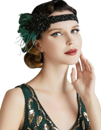 Coiffure années 20 femme : crans, headband, chapeau cloche